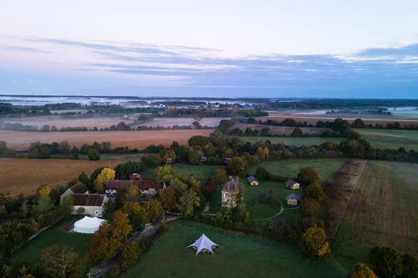 photo aérienne du domaine de Family Ecolodge.