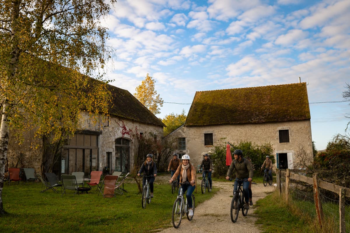 une sortie en vélo pendant un séminaire d'entreprise